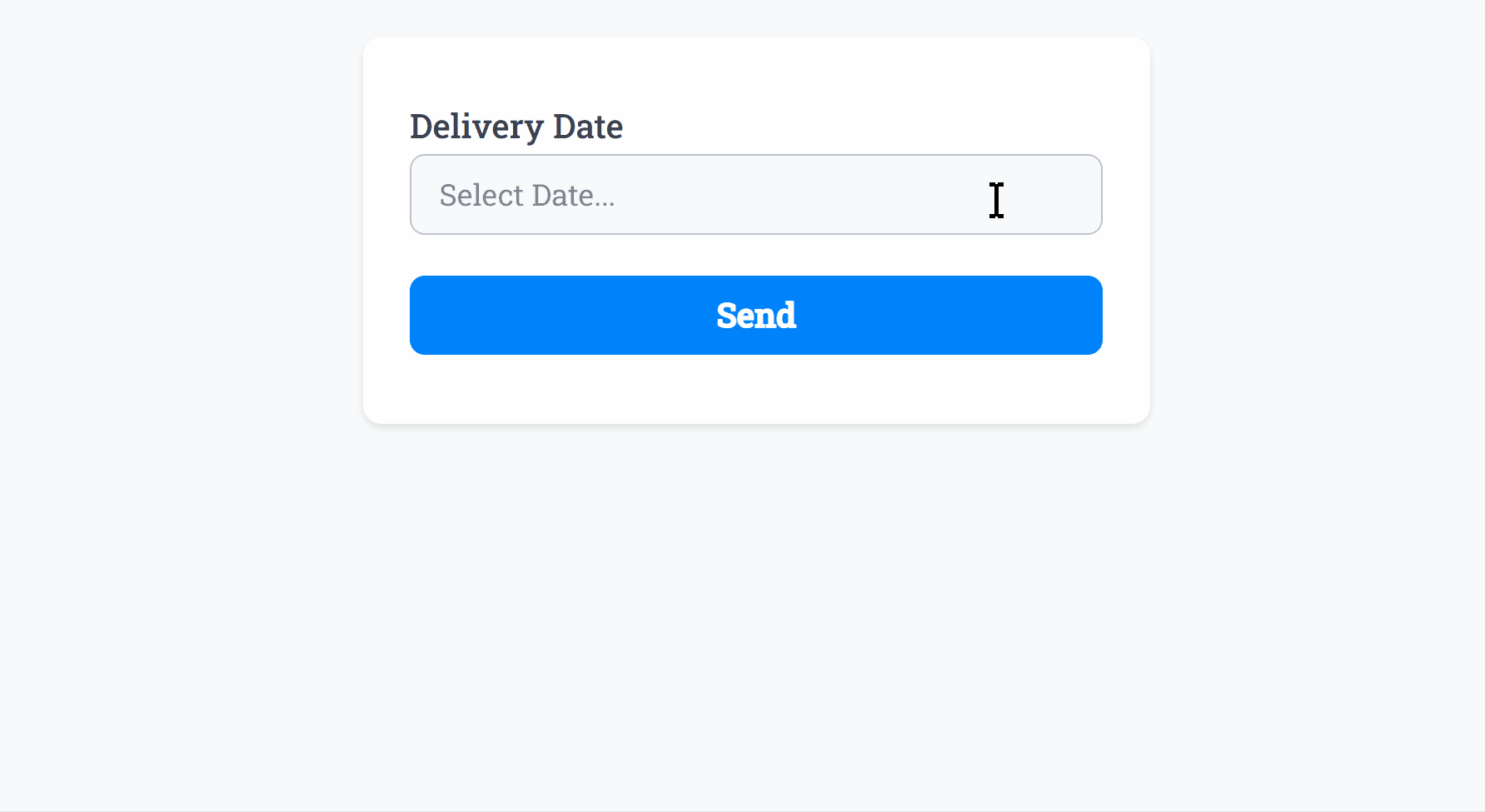 Testing the Date Field in our Form