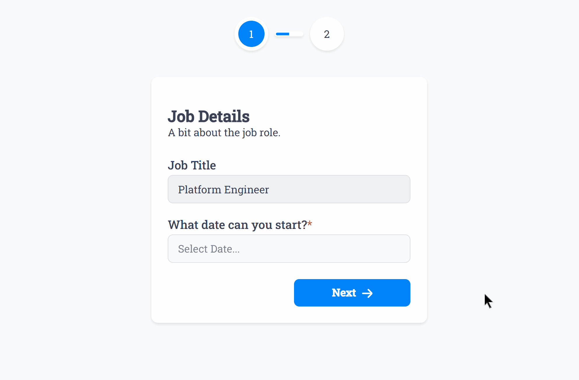 Demonstrating Smart Validation with the Page field not allowing the user to proceed with invalid fields