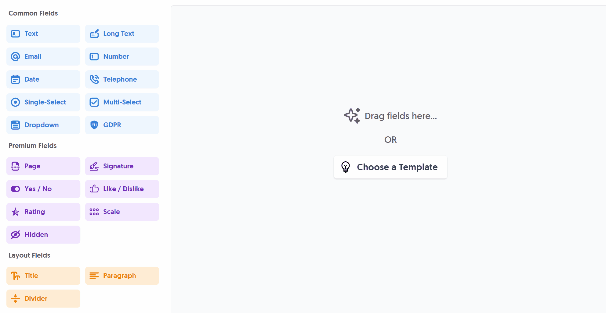 Dragging the Rating Field into the Editor