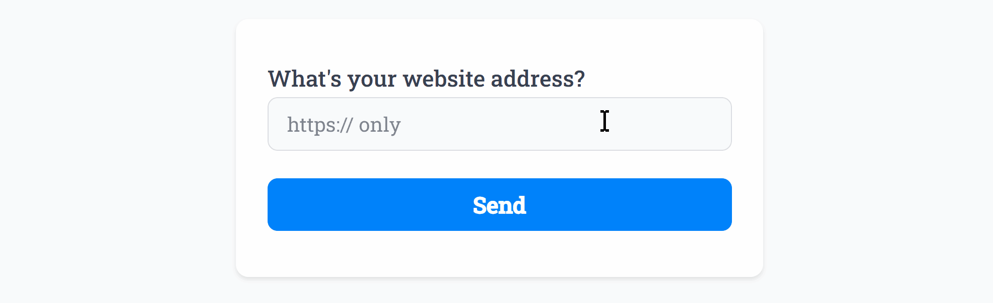 Demonstrating the URL Field HTTPS Only Smart Validation