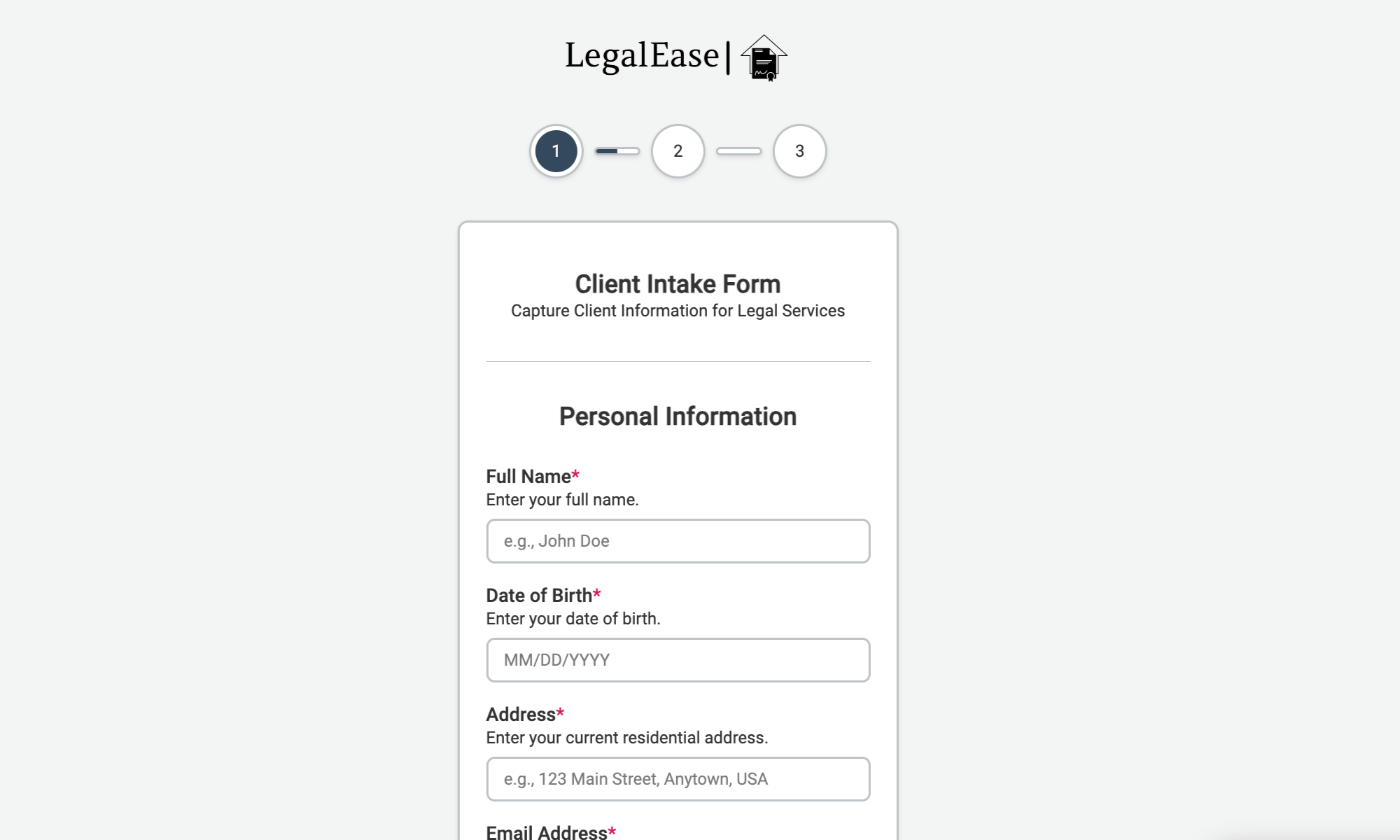 Intake Form