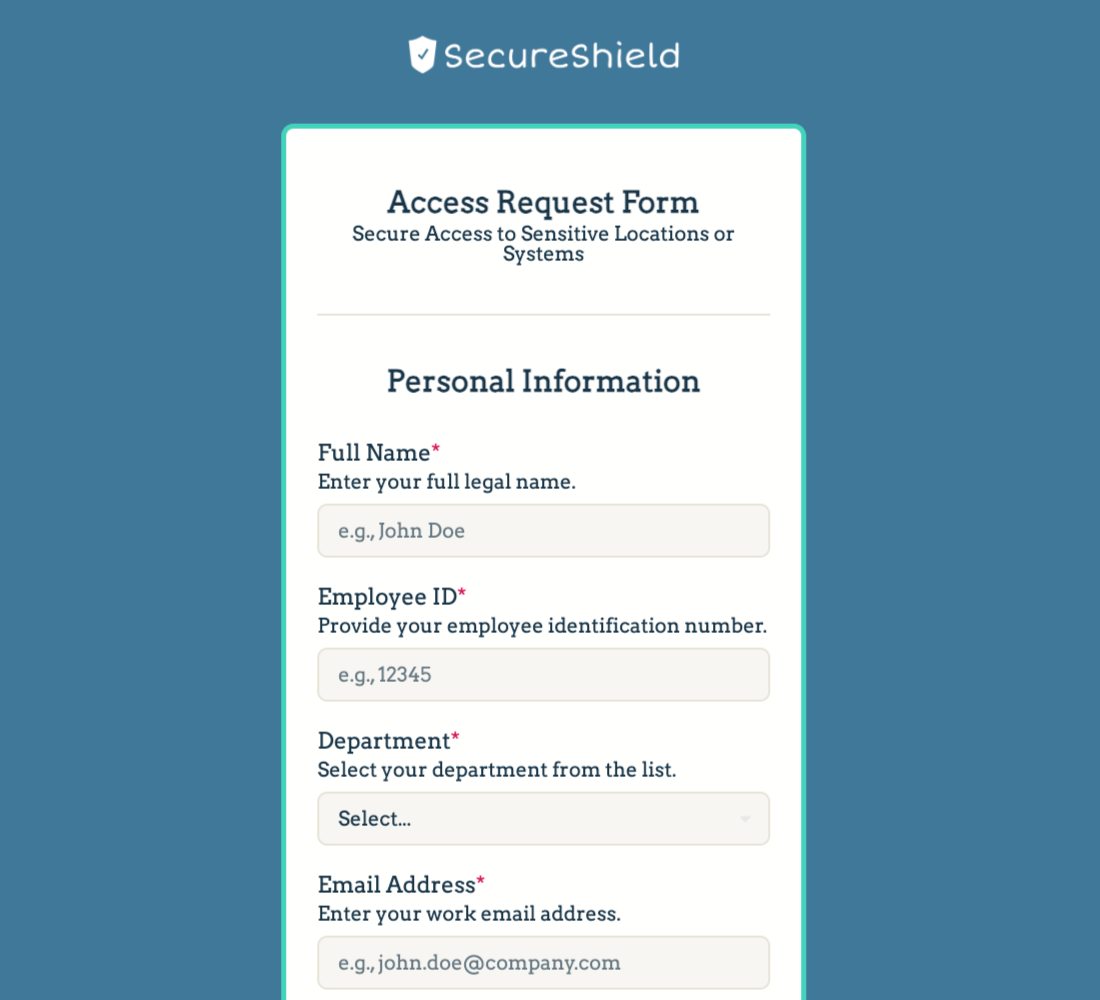 Access Request Form